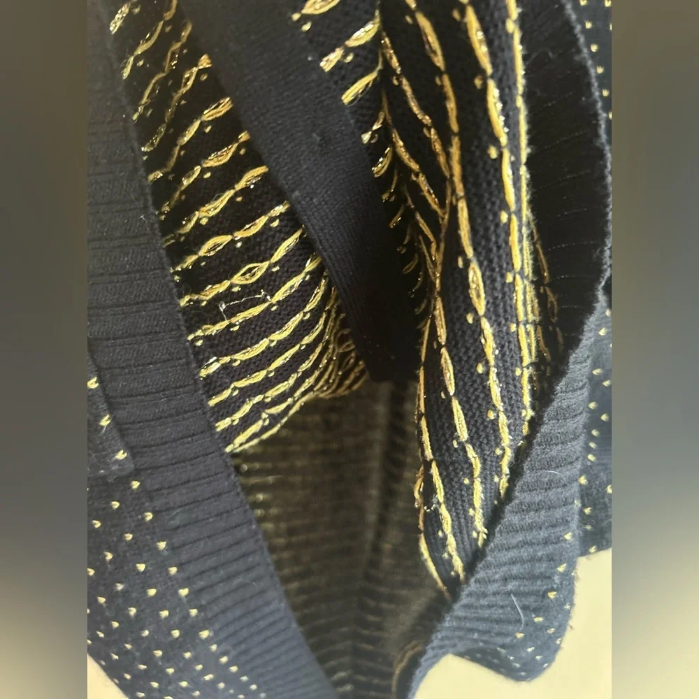 Vintage Lurex knit cardigan - Picture 4 of 13